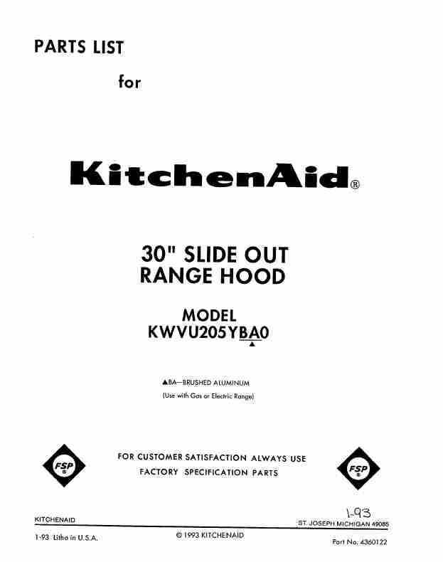 KitchenAid Ventilation Hood KWVU205YBAO-page_pdf
